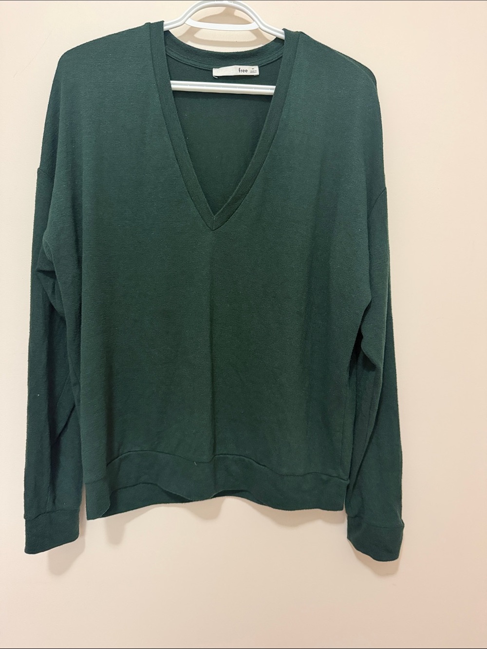 Wilfred Deep Forest Green V-Neck Knit Sweater